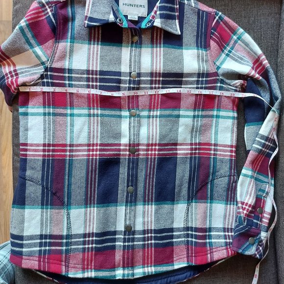 Orvis Oversized Kids Lined Plaid Shacket - Picture 7 of 12